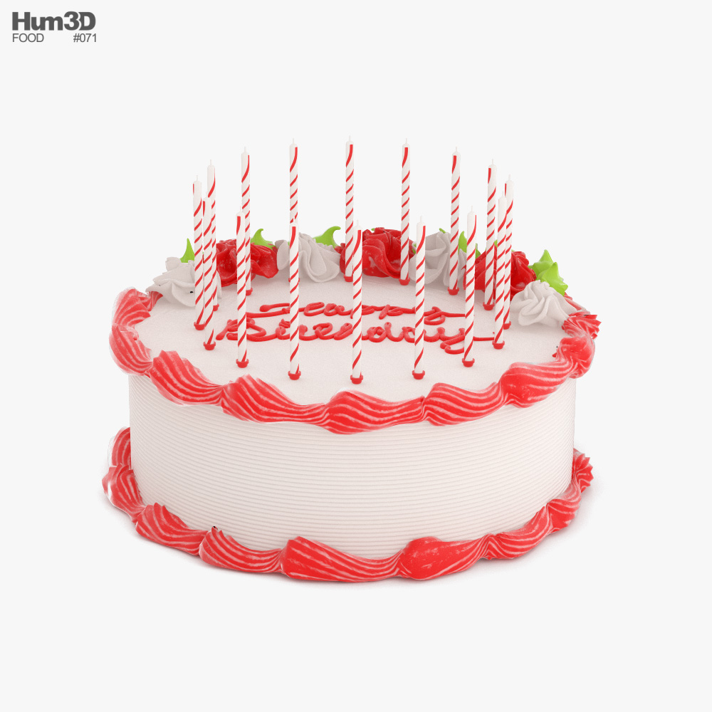 Gâteau d'anniversaire Modèle 3D