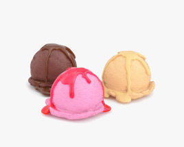 Ice Cream Balls 3D model
