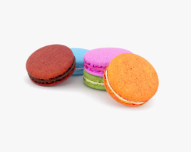 French Macarons 3D model