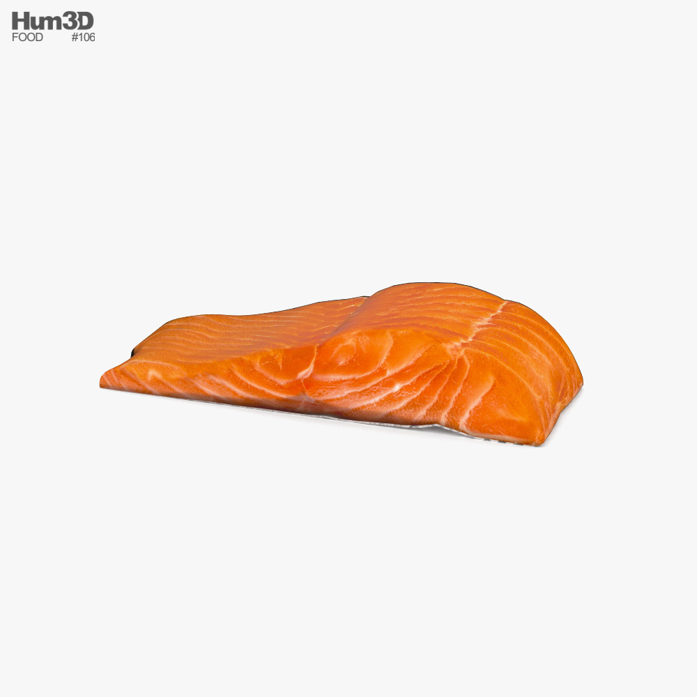 Filé de salmão Modelo 3d