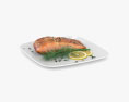 Cooked Salmon Fillet 3d model