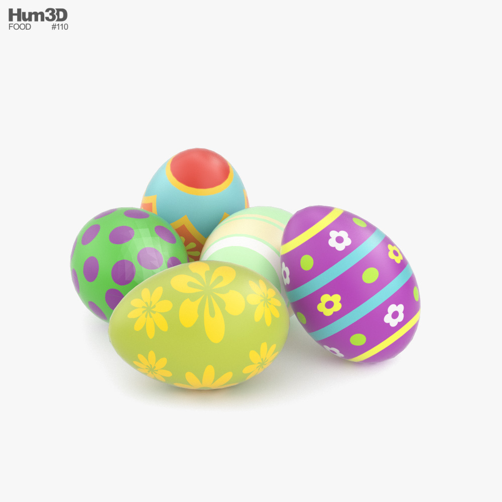 부활절 계란 3D 모델 