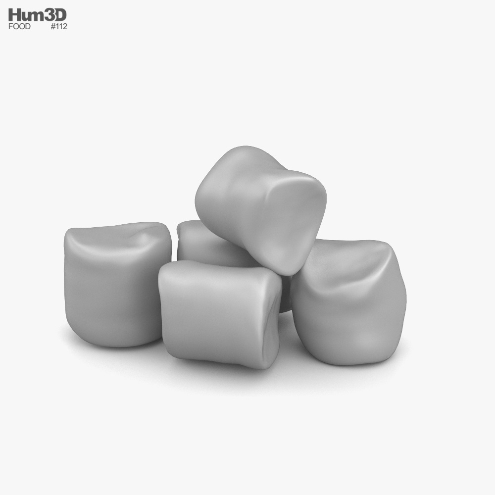 Marshmallow 3D model - Food on Hum3D