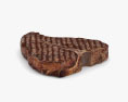 T-Bone Steak Cooked 3d model