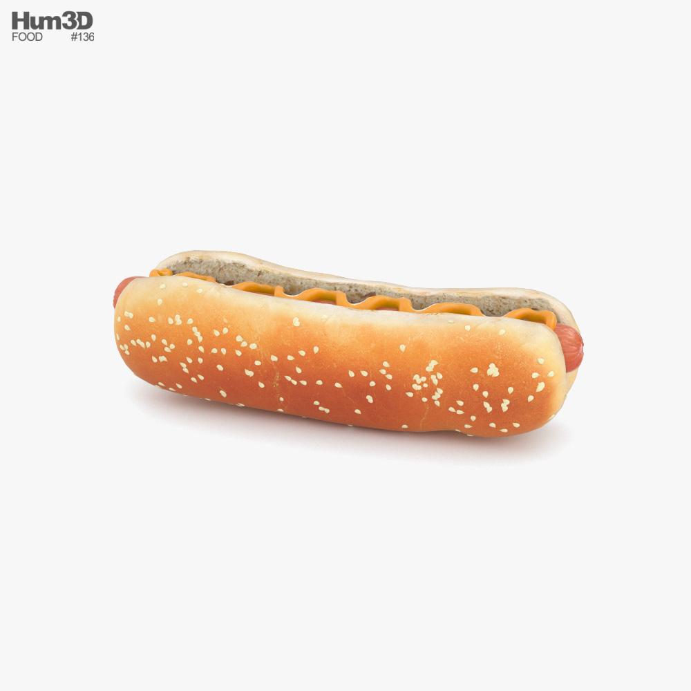 Hot-dog Modèle 3D