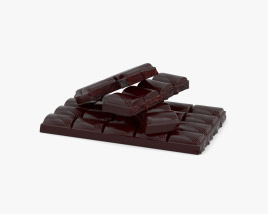초콜릿 바 3D 모델 