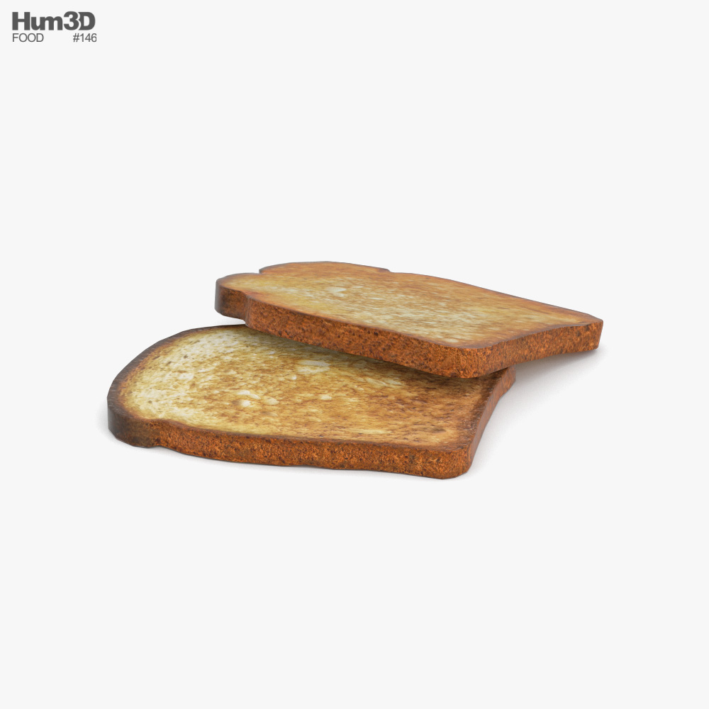Toast 3D-Modell