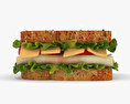 Sandwich 3D-Modell