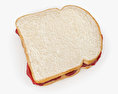 Peanut Butter And Jelly Sandwich 3d model