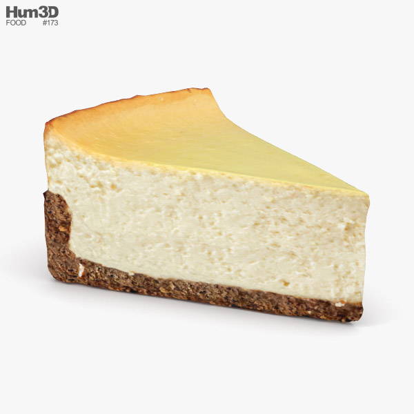 Bolo de queijo Modelo 3d