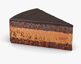 巧克力蛋糕 3D模型