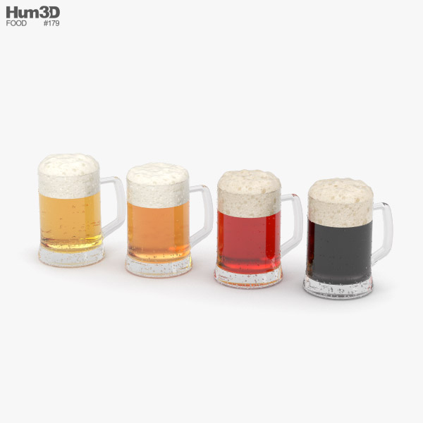ビール のジョッキ 3Dモデル