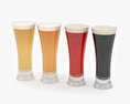 Beer Pilsner Glass 3d model
