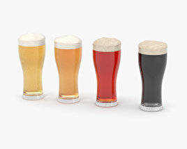 Cerveza Weizen Glass Modelo 3D