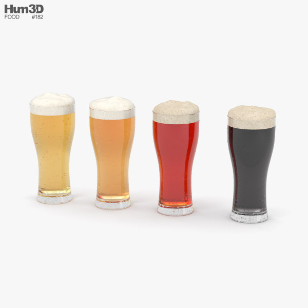 Beer Weizen Glass 3D model
