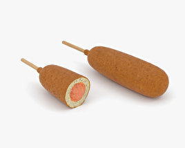 Corn Dog 3D model