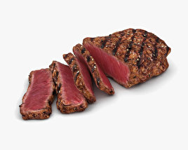 Medium Rare Steak 3D model