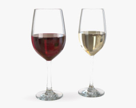 Glas Wein 3D-Modell