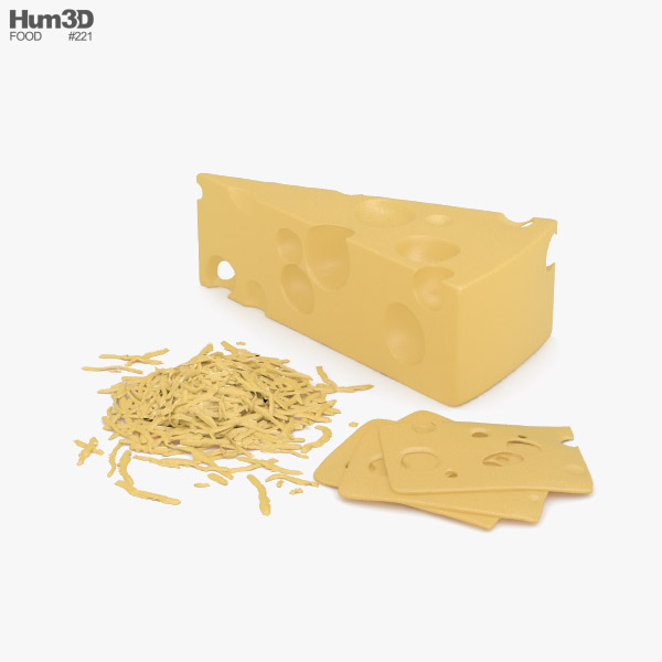 スイスチーズ 3Dモデル