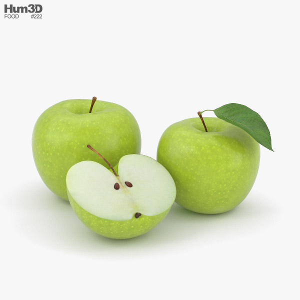 Green Apple 3D model