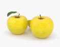 Yellow Apple 3d model