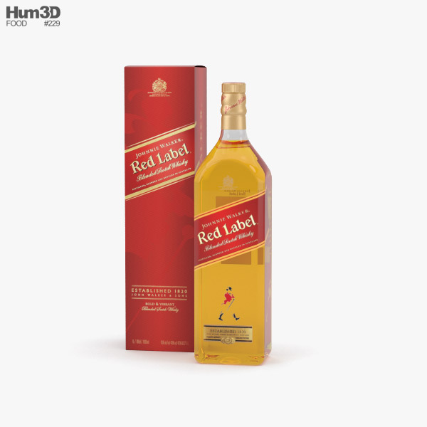 Johnnie Walker Red Label 3D model