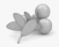 Preiselbeere 3D-Modell