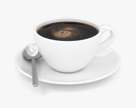 Schwarzer Kaffee 3D-Modell