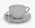 Café preto Modelo 3d