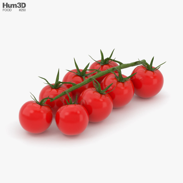 Tomate-cereja Modelo 3d