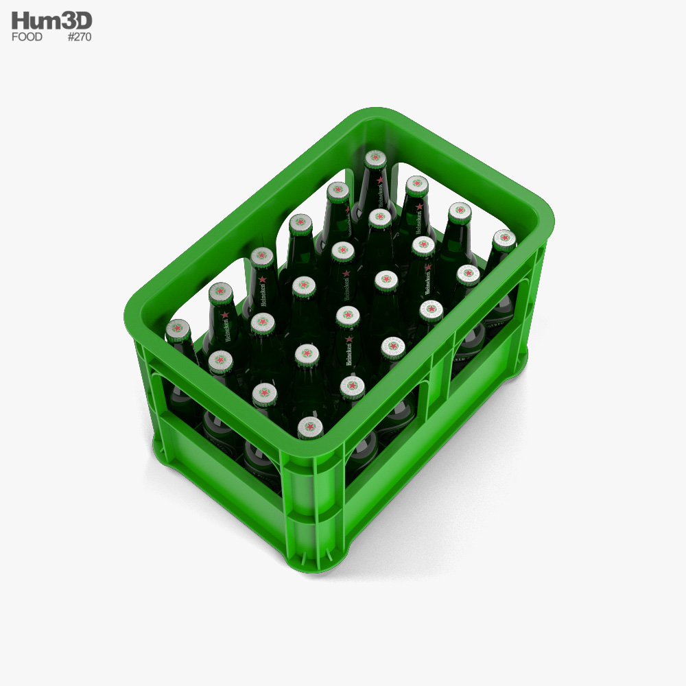 Beer Crate 3D model Food on Hum3D