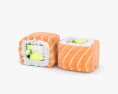 Sushi Philadelphia Roll 3D 모델 
