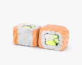 Sushi Philadelphia Roll 3d model