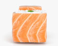Sushi Philadelphia Roll Modello 3D