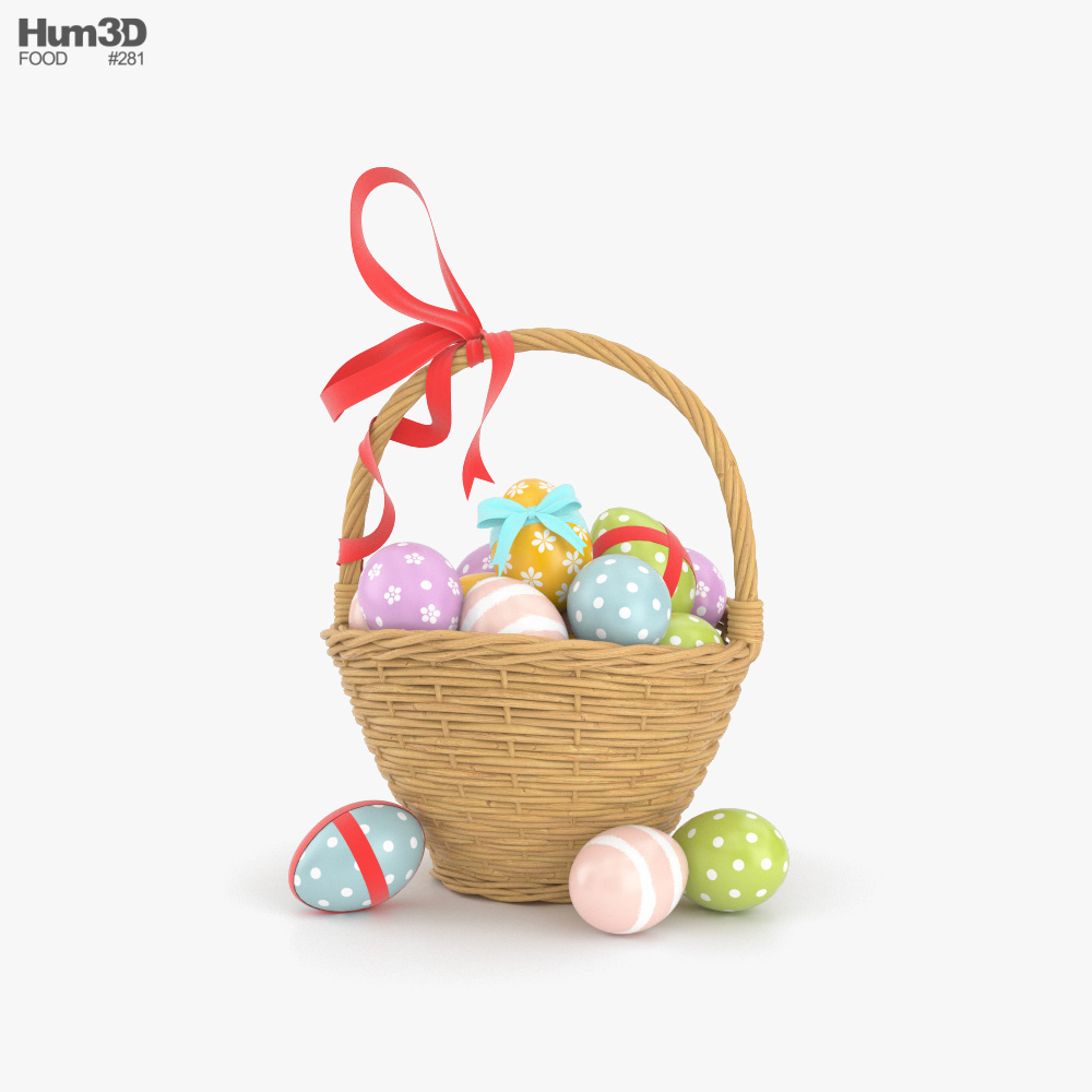 Easter Basket 3D model