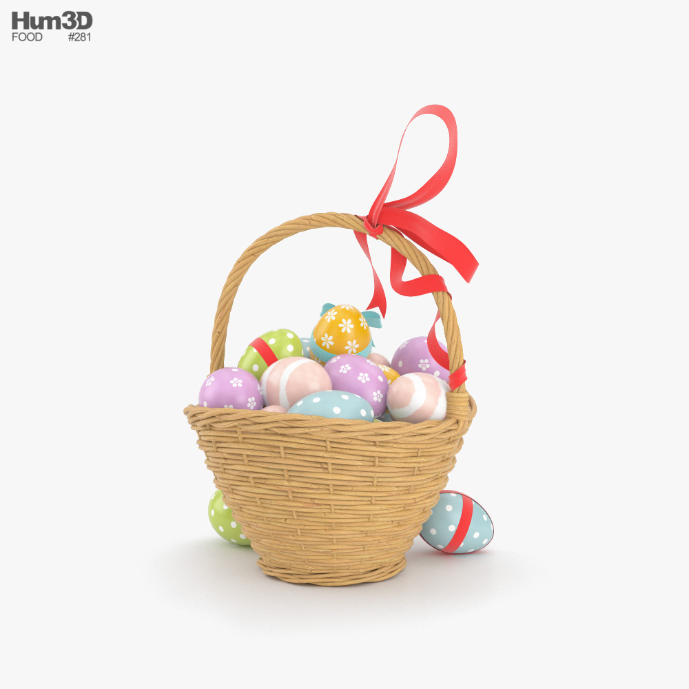 Easter Basket 3D model - Life and Leisure on Hum3D