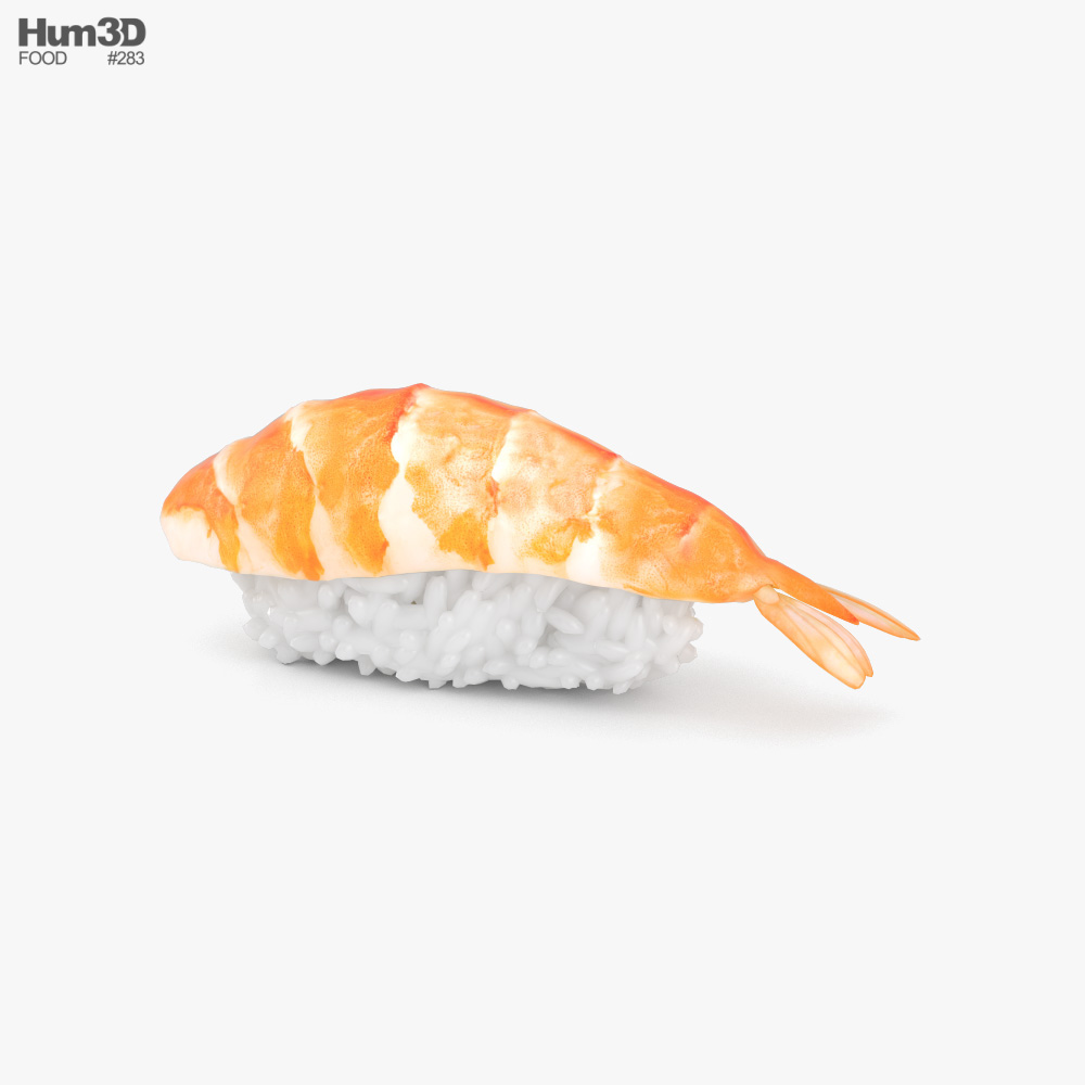 寿司えびにぎり 3Dモデル