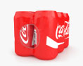 Plastic Shrink Wrapped Coca-Cola Cans Pack 3d model
