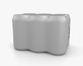 Plastic Shrink Wrapped Coca-Cola Cans Pack 3d model