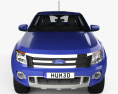Ford Ranger (T6) 2012 3d model front view