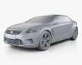 Ford Iosis Concept 2005 3d model clay render