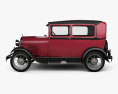 Ford Model A Tudor 1929 3D模型 侧视图