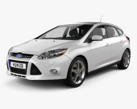 Ford Focus 해치백 2012 3D 모델 