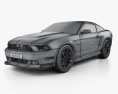 Ford Mustang Boss 302 2014 3d model wire render
