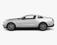 Ford Mustang V6 2012 3D模型 侧视图