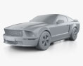 Ford Mustang Shelby GT-H 2006 3d model clay render