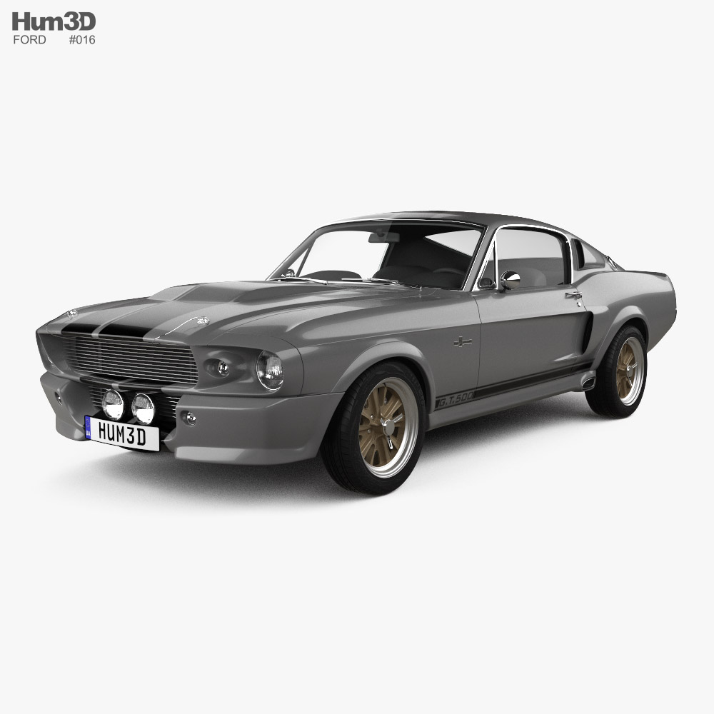 Ford Mustang Shelby GT500 Eleanor 1967 3D model