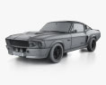 Ford Mustang Shelby GT500 Eleanor 1967 3D-Modell wire render