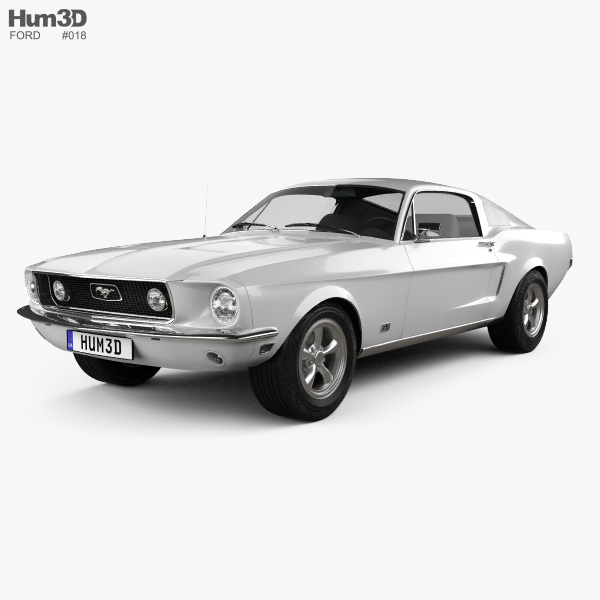 Ford Mustang GT 1967 Modello 3D