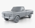 Ford F150 1978 Modelo 3D clay render
